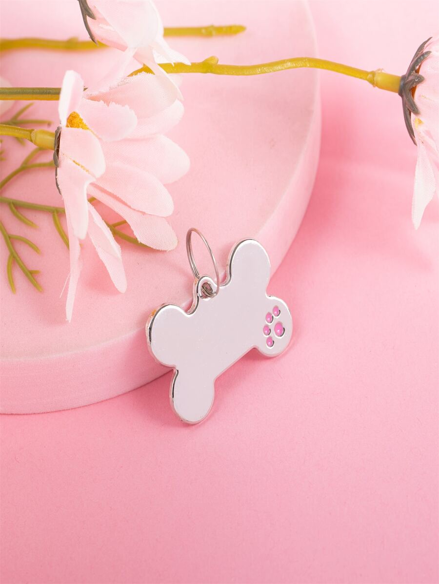 1pc Bone Shaped Pet ID Tag - Multicolor - View 1