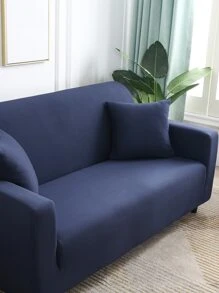 1個通用彈性全覆蓋沙發套(附1個枕套) - 藏蓝色 - 查看 1