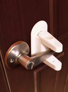 1pc Pet Door Lock - White - View 2
