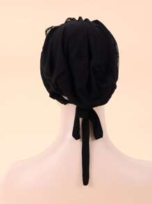 Lace Trim Head Wrap Bonnet Hair Bonnet Turban Valentine's Day Valentines