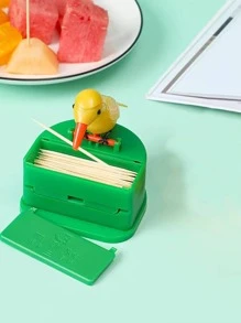 1pc Bird Decor Toothpick Holder - Green - View 5