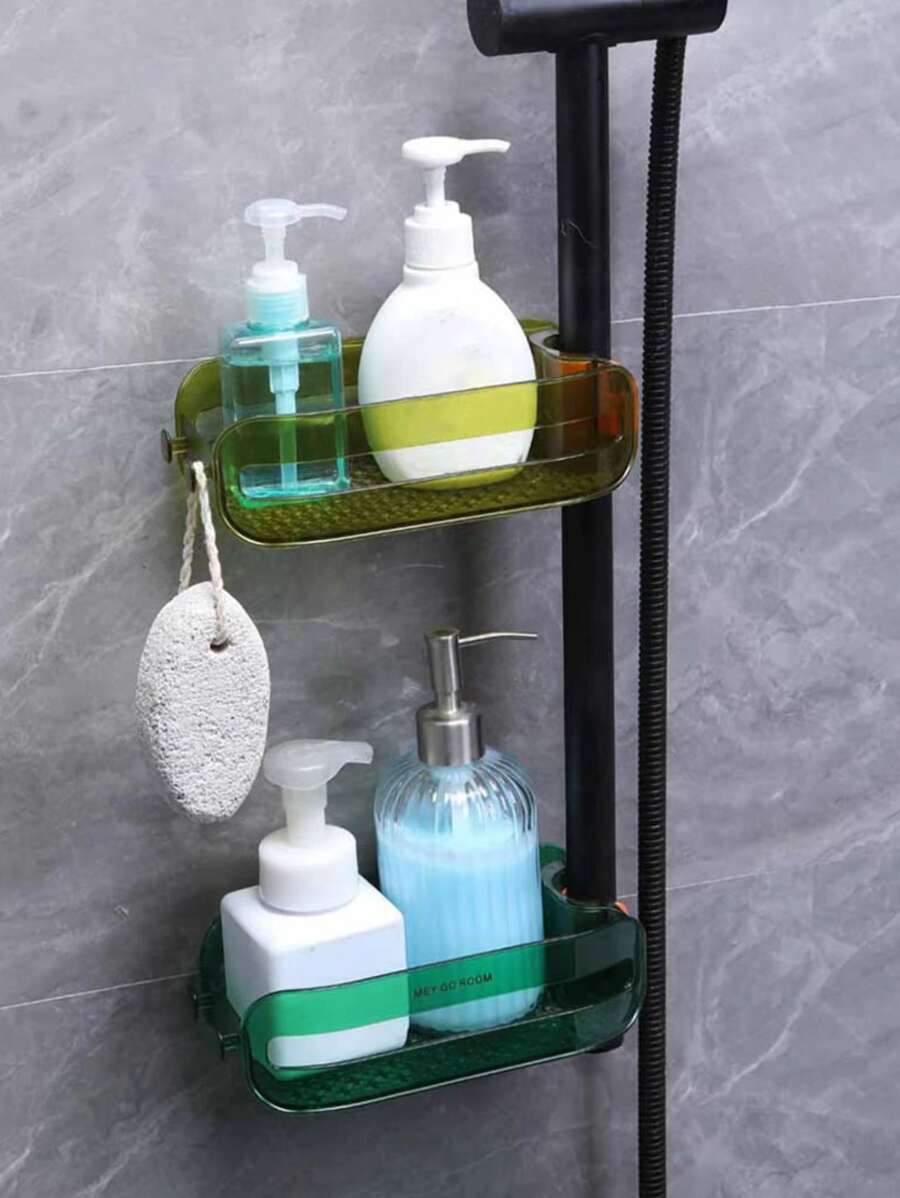 1 pièce Support de rangement pour salle de bain de couleur aléatoire - Multicolore - Voir 1