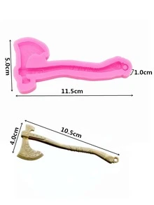 1pc Axe Design DIY Silicone Mold - Pink - View 5