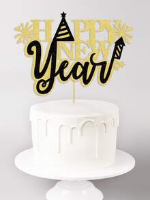 1pc Slogan Graphic Cake Topper - Multicolor - View 3