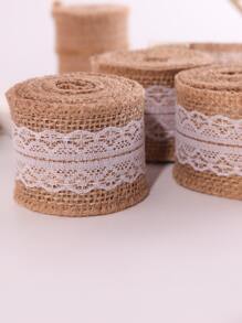 1 rolă Panglică pentru împachetare cadouri Decor Dantela - Ghimbir - Vizualizare 2