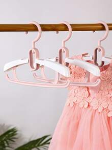 5pcs Kids Collapsible Hanger - Pink - View 1