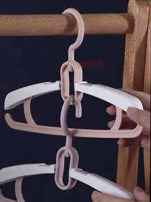 5pcs Kids Collapsible Hanger - Pink - View 2