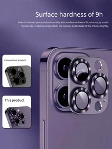 2 片鏡頭保護膜，相容於 iPhone15/15Plus/15Pro/15Promax - 紫色 - 查看 3