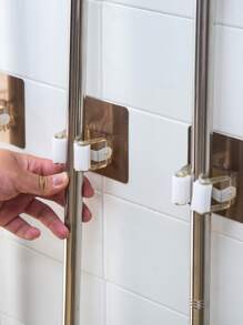 1pc Random Mop & Broom Storage Rack - Multicolor - View 2