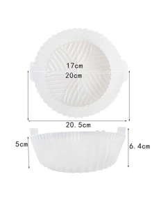 2入組隨機色矽膠空氣炸鍋託盤