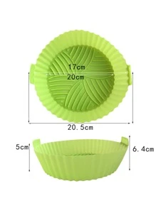 2入組隨機色矽膠空氣炸鍋託盤