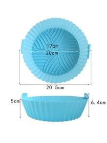 2入組隨機色矽膠空氣炸鍋託盤