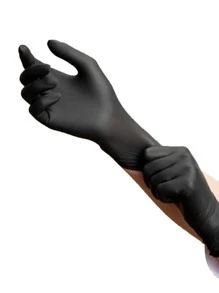 50入組/套PVC家用手套極簡黑色防水洗碗手套