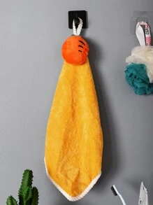 1pc Carrot Decor Washcloth - Multicolor - View 1