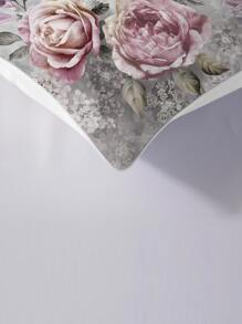 Set colcha sin relleno con patrón floral - Multicolor - Ver 4