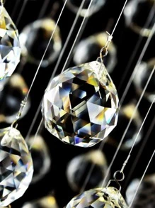 1pc Clear Glass Crystal Ball Prism Pendant - Clear - View 1