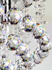 1pc Clear Glass Crystal Ball Prism Pendant - Clear - View 4