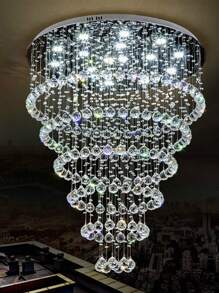 1pc Clear Glass Crystal Ball Prism Pendant - Clear - View 5