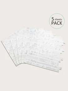 5 pezzi adesivo da cucina con motivo marmo - Bianco - Visualizzare 8