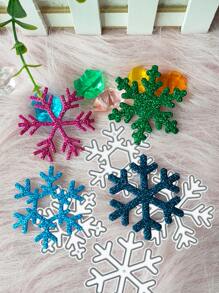 1pc Snowflake Shaped Cutting Die - Silver - View 1