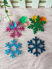 1pc Snowflake Shaped Cutting Die - Silver - View 3