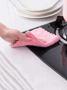 5入組25*25cm/9.8*9.8英寸隨機色清潔巾洗碗巾洗碗布 - 彩色 - 查看 3