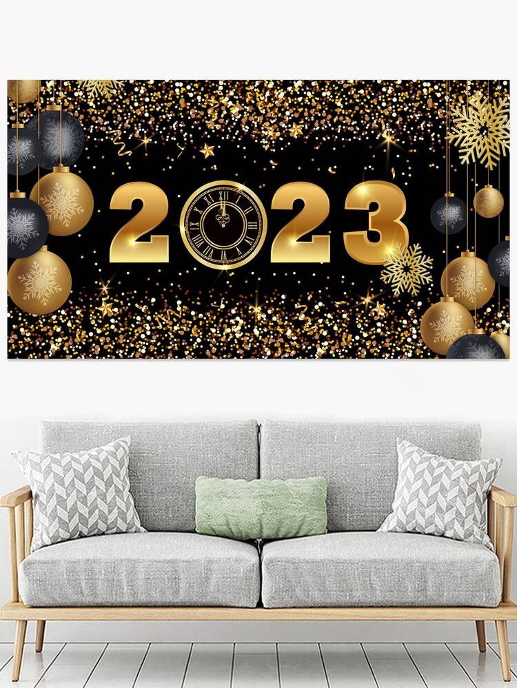 Star & Number Print Background Cloth - Multicolor - View 2