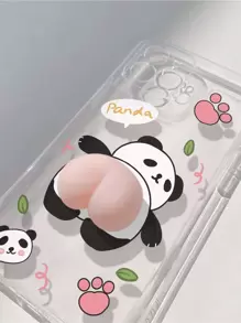 Ốp điện thoại Apple dễ thương hình gấu trúc hoạt hình ngộ nghĩnh, tương thích với iPhone 15/15Plus/15Pro/15Promax, phiên bản quốc tế, không phải phiên bản nội địa. - Nhiều màu - Xem 2