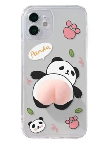 Ốp điện thoại Apple dễ thương hình gấu trúc hoạt hình ngộ nghĩnh, tương thích với iPhone 15/15Plus/15Pro/15Promax, phiên bản quốc tế, không phải phiên bản nội địa. - Nhiều màu - Xem 3