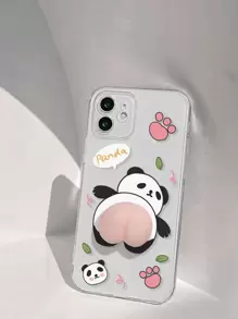 Ốp điện thoại Apple dễ thương hình gấu trúc hoạt hình ngộ nghĩnh, tương thích với iPhone 15/15Plus/15Pro/15Promax, phiên bản quốc tế, không phải phiên bản nội địa. - Nhiều màu - Xem 4