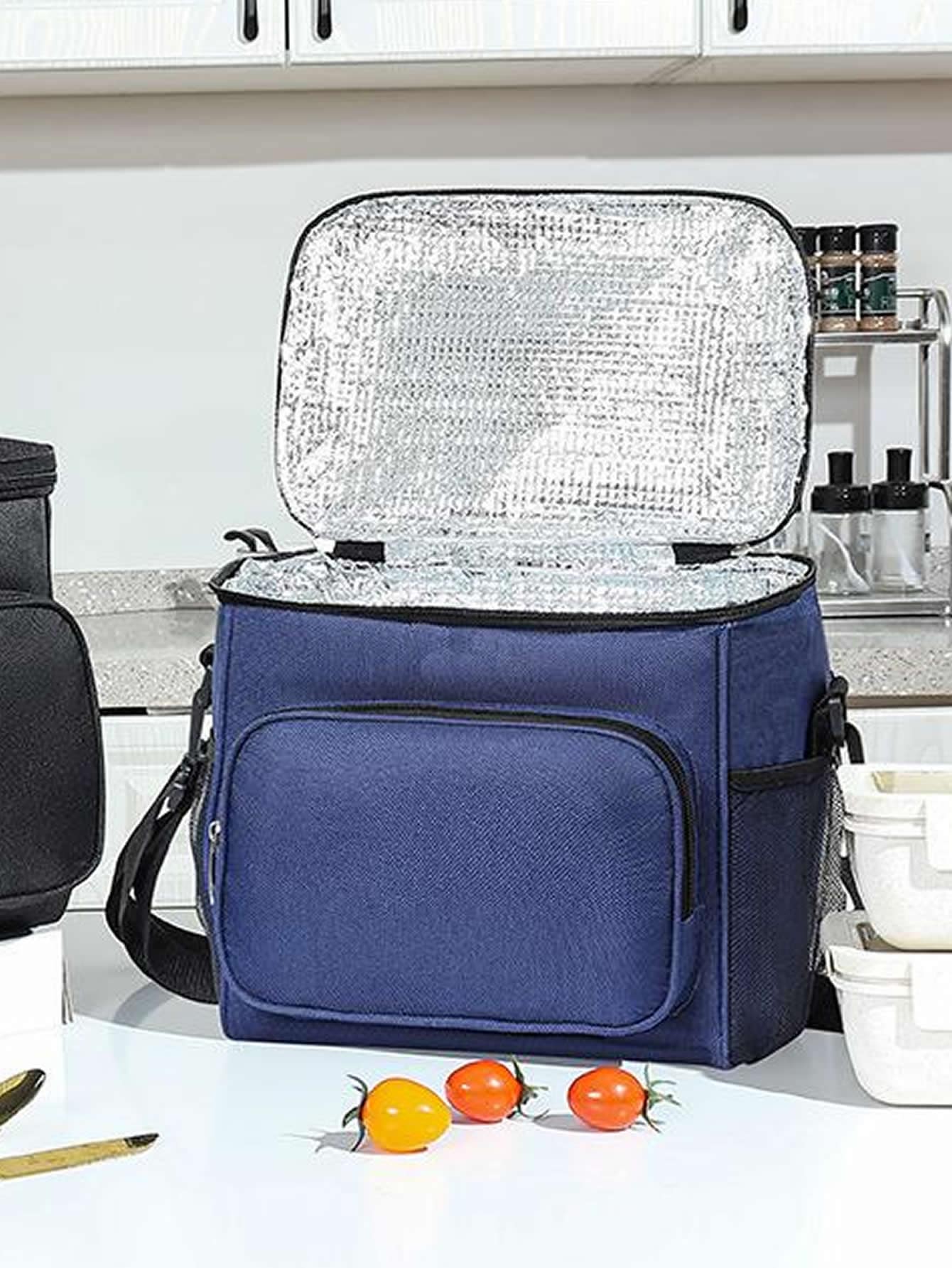 1 pieza Bolsa térmica portátil - Azul Marino - Ver 1