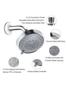 1 pieza Alcachofa de ducha unicolor - Multicolor - Ver 3