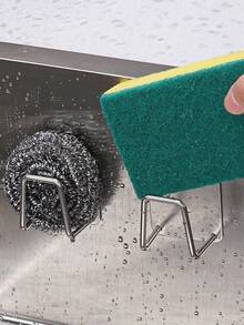 1 pieza de acero inoxidable Esponja Rejilla de drenaje - Plateado - Ver 4