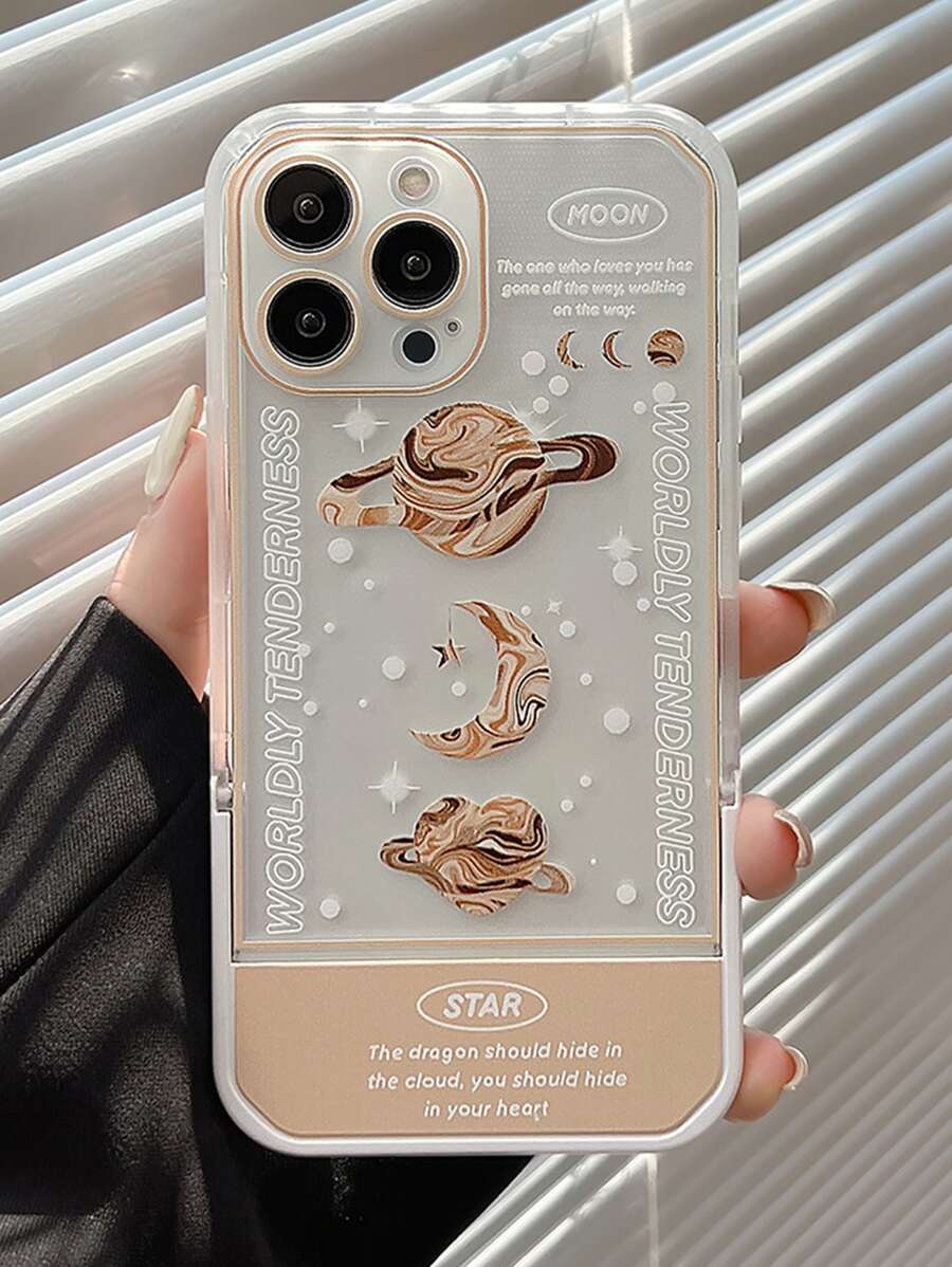 planeta Funda para móvil con invisible Soporte