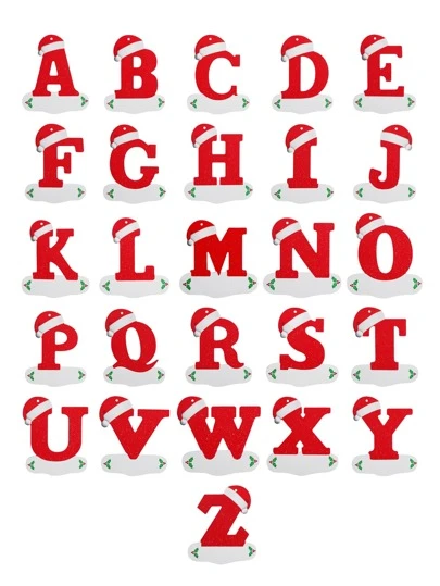1pcChristmasHatDecorLetterShapedWallHanging - Popular on SHEIN