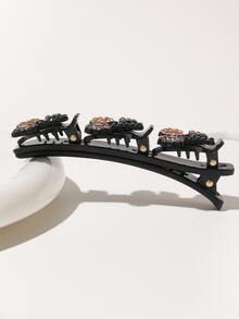 4 piezas Horquilla con diseño de diamante de imitación - Multicolor - Ver 5