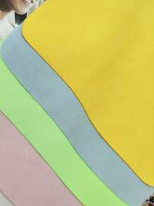 1pc Random Color Cleaning Rag, 14.5x17.5cm Glasses Cloth For Eyeglasses, Camera Lens, Cell Phones, Laptops, LCD TV Screens And More - Multicolor - View 3