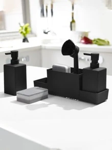 2 cái Hộp đựng kem dưỡng da rắn & 1 cái Bàn chải làm sạch - màu đen - Xem 6