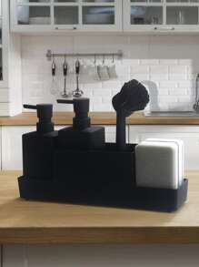 2 cái Hộp đựng kem dưỡng da rắn & 1 cái Bàn chải làm sạch - màu đen - Xem 7