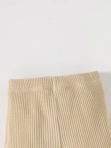 男嬰彩虹補丁貼連體衣和運動褲 - 卡其色 - 查看 6