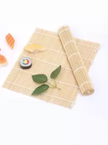 1入組壽司地墊&飯勺&壽司窗簾&白色米紙適用於自製壽司和專業使用在日本 - 彩色 - 查看 1