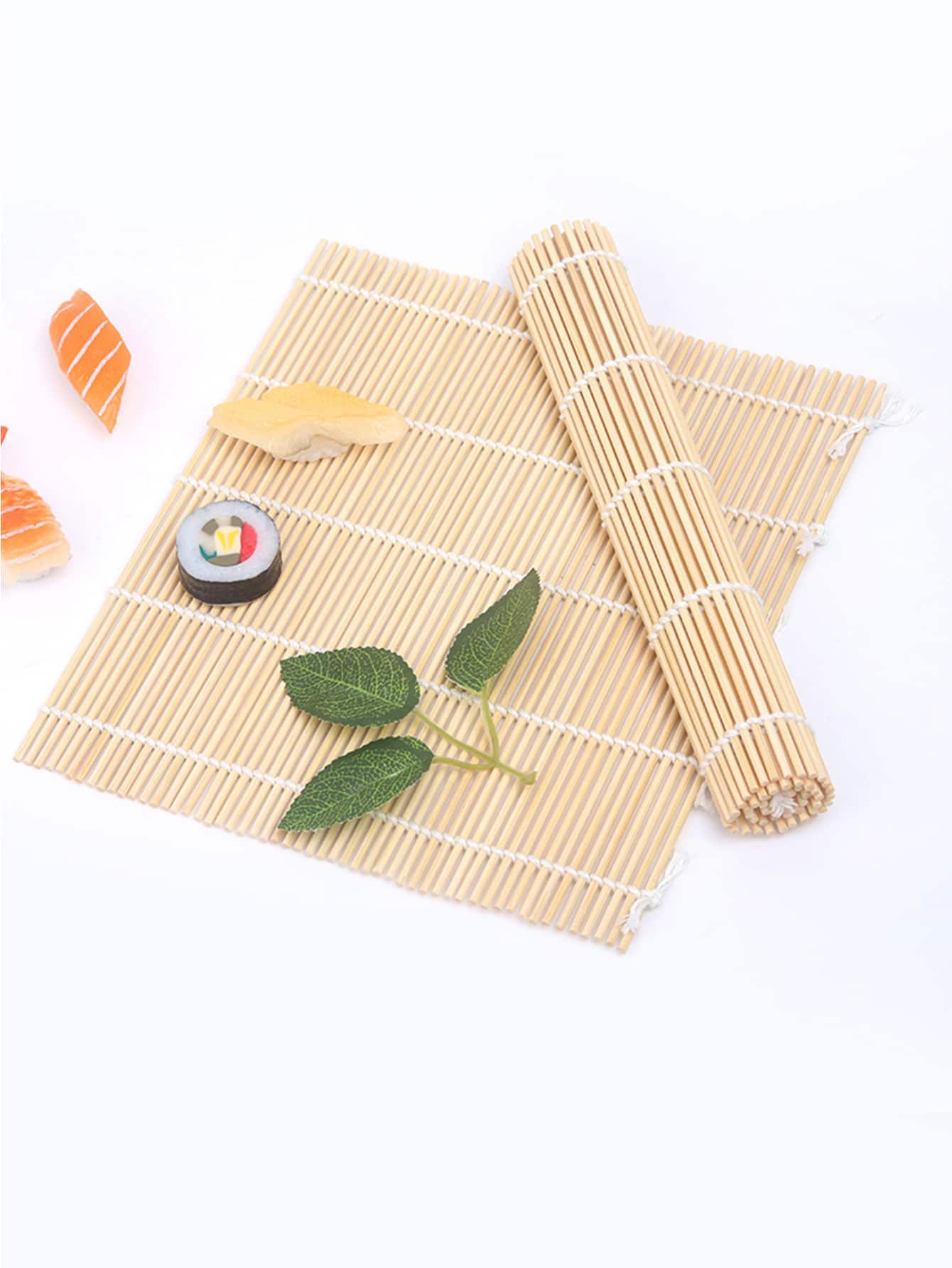 1入組壽司地墊&飯勺&壽司窗簾&白色米紙適用於自製壽司和專業使用在日本 - 彩色 - 查看 1