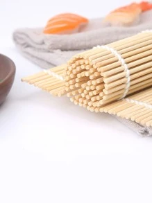 1入組壽司地墊&飯勺&壽司窗簾&白色米紙適用於自製壽司和專業使用在日本 - 彩色 - 查看 3