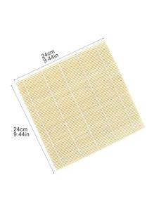 1入組壽司地墊&飯勺&壽司窗簾&白色米紙適用於自製壽司和專業使用在日本 - 彩色 - 查看 2