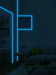 1卷4MPVC夜光牆貼創意藍光防水牆貼適用於客廳臥室 - 藍色 - 查看 6