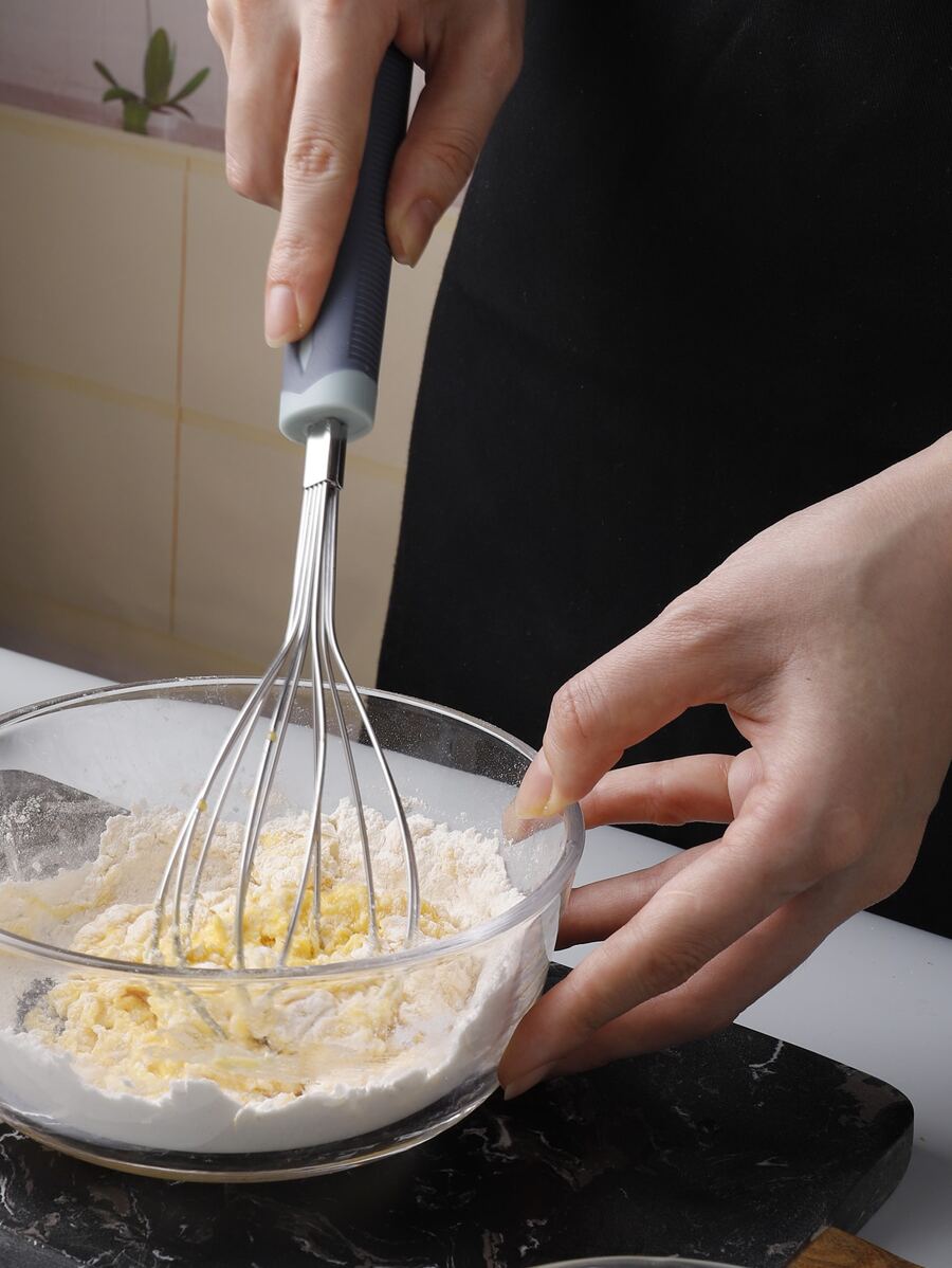 1入組不銹鋼打蛋器，現代純銀經典廚房用打蛋器