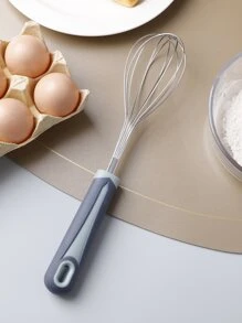 1入組不銹鋼打蛋器，現代純銀經典廚房用打蛋器