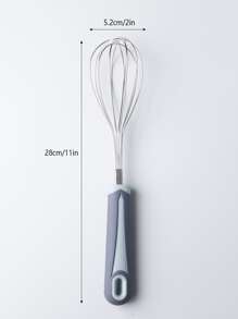 1入組不銹鋼打蛋器，現代純銀經典廚房用打蛋器