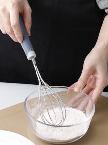 1入組不銹鋼打蛋器，現代純銀經典廚房用打蛋器