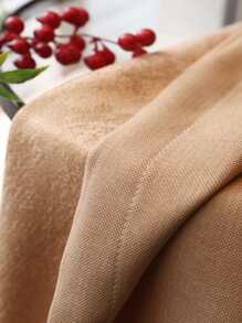 Plain Single Panel Blackout Curtain - Khaki - View 4